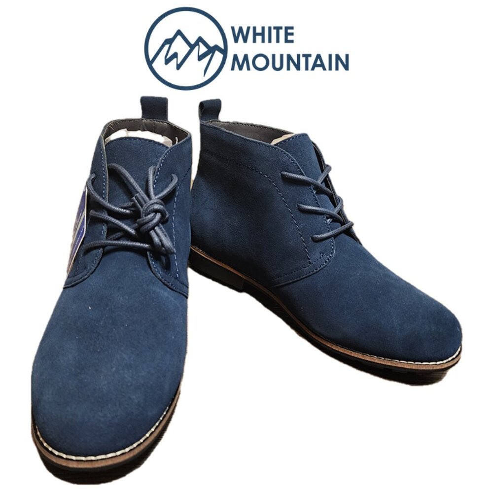 White Mountain Blue Ankle Boots